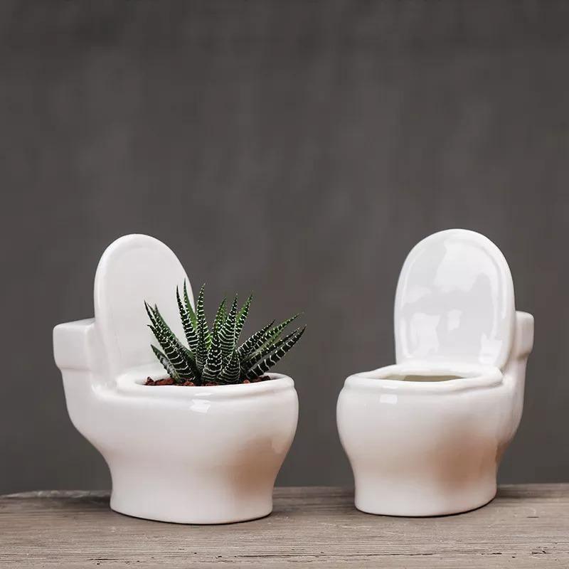 وعاء نباتات الصSucculent المصنوع يدويًا من السيراميك