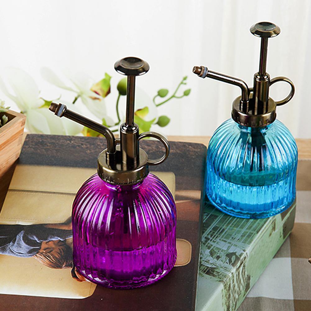 زجاج ملون زجاجة رذاذ نباتي